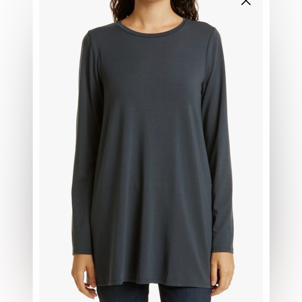 Eileen Fisher Long Sleeve Tunic Top, Size Small